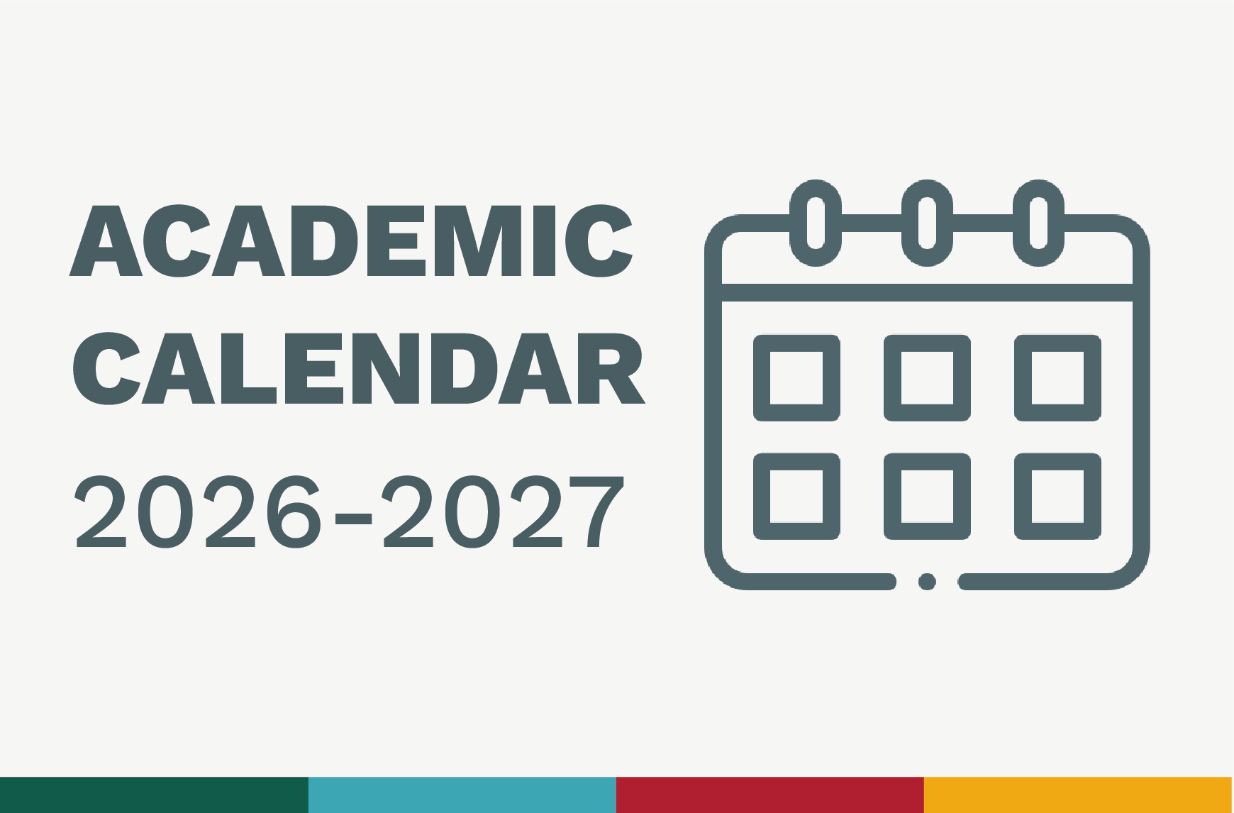 academic calendar 26-27