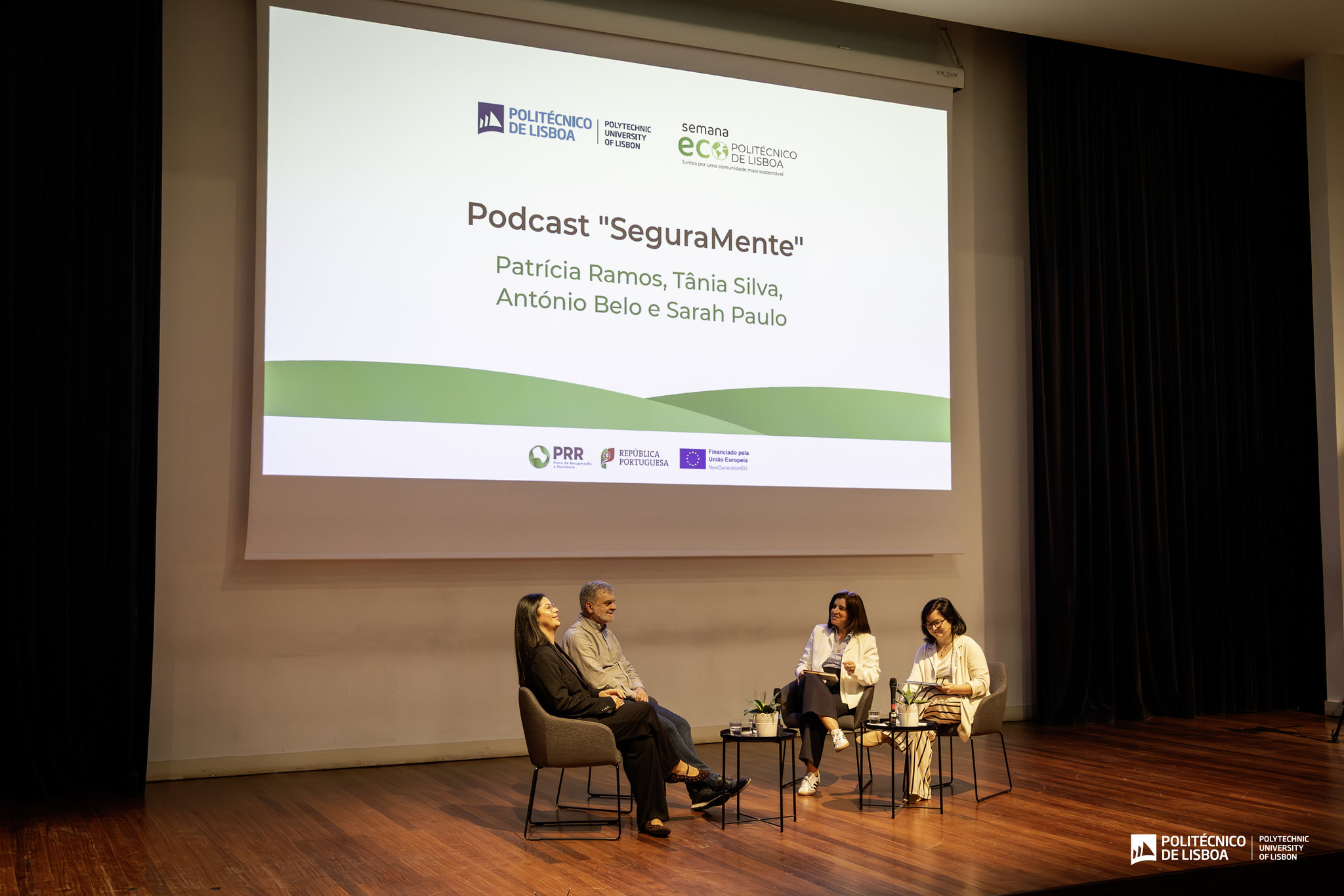 gravação ao vivo do podcast “SeguraMente”