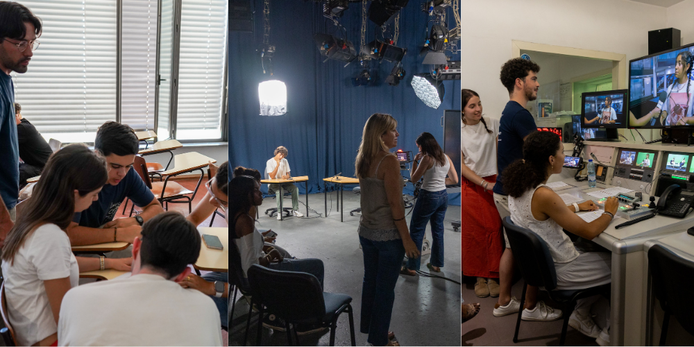 Atividade "Curtíssima: da conceção à produção", "Demonstração de realização de um direto em televisão" e a apresentação do E2 Show