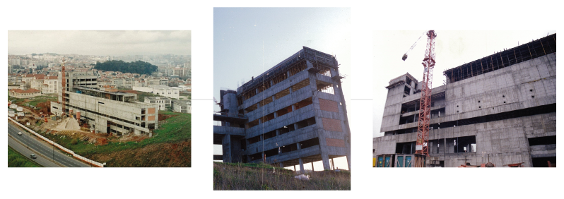 Edifício da ESCS em construção