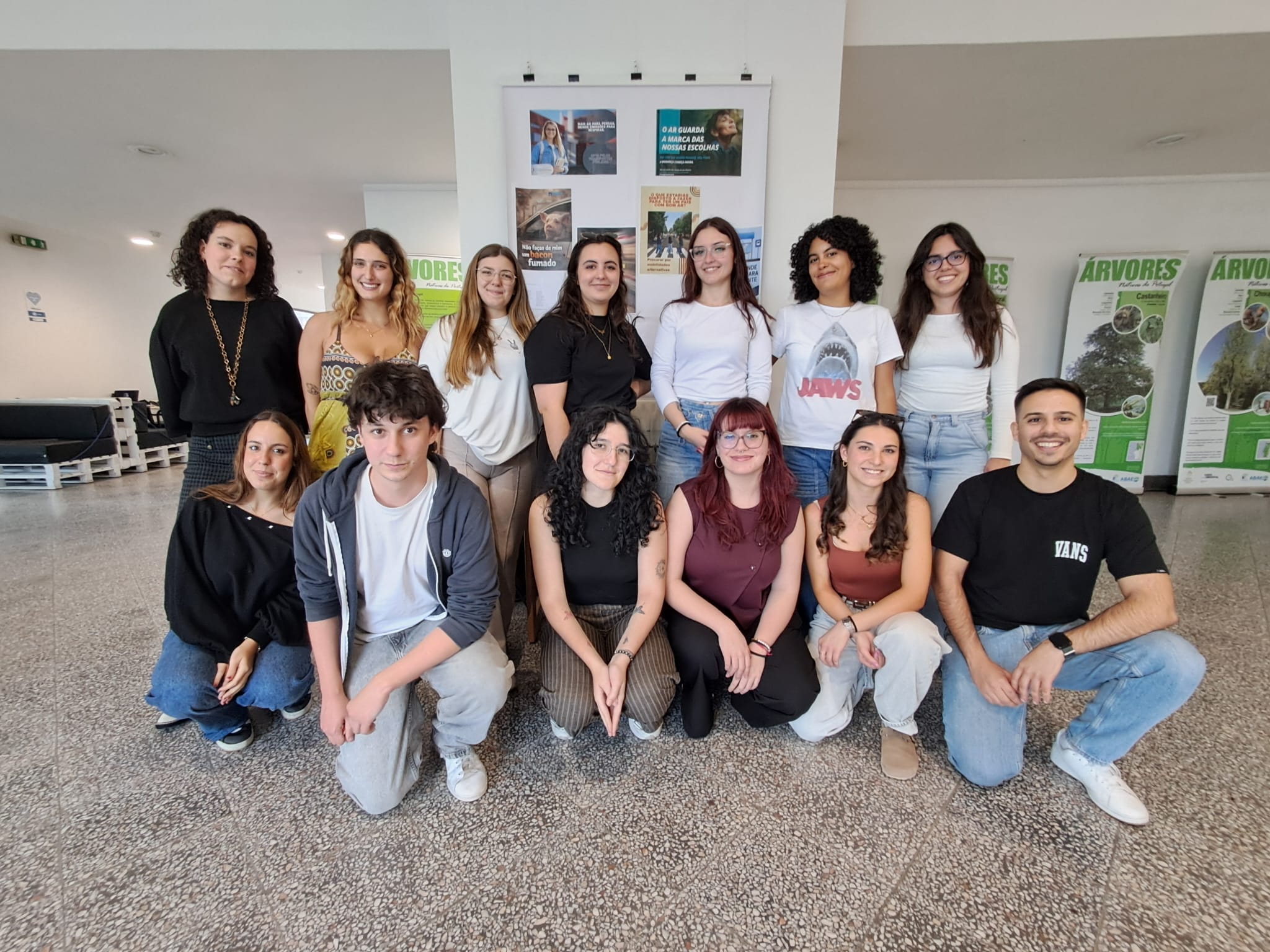 Estudantes de 2.º ano da Licenciatura em Publicidade e Marketing