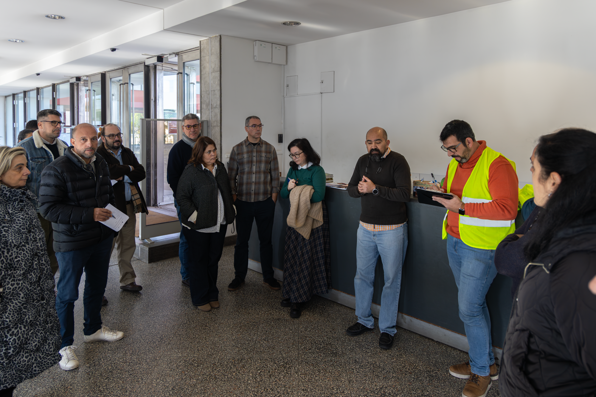 Debriefing com toda a equipa