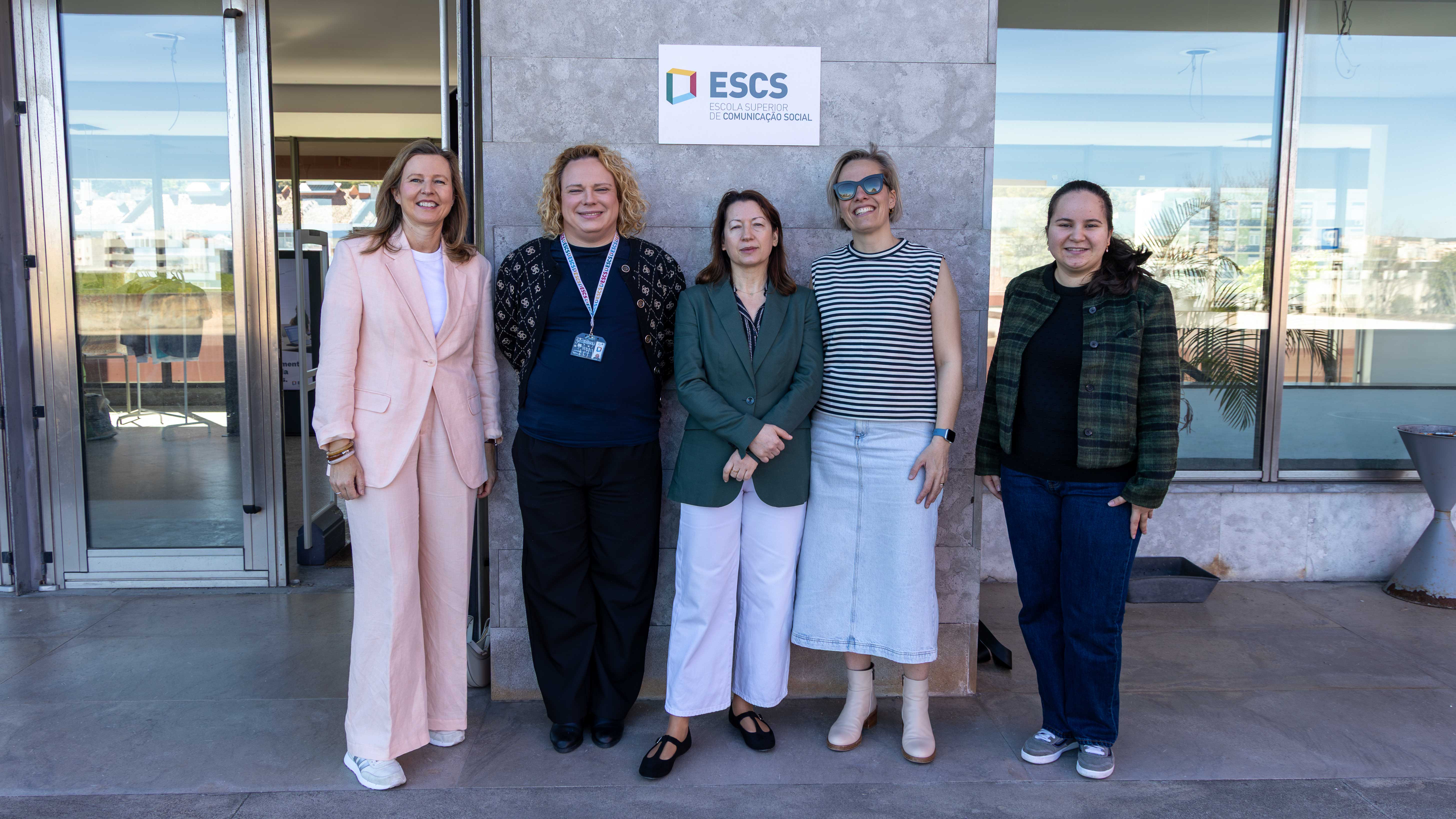 ESCS recebe coordenadoras internacionais de mobilidade da Bélgica