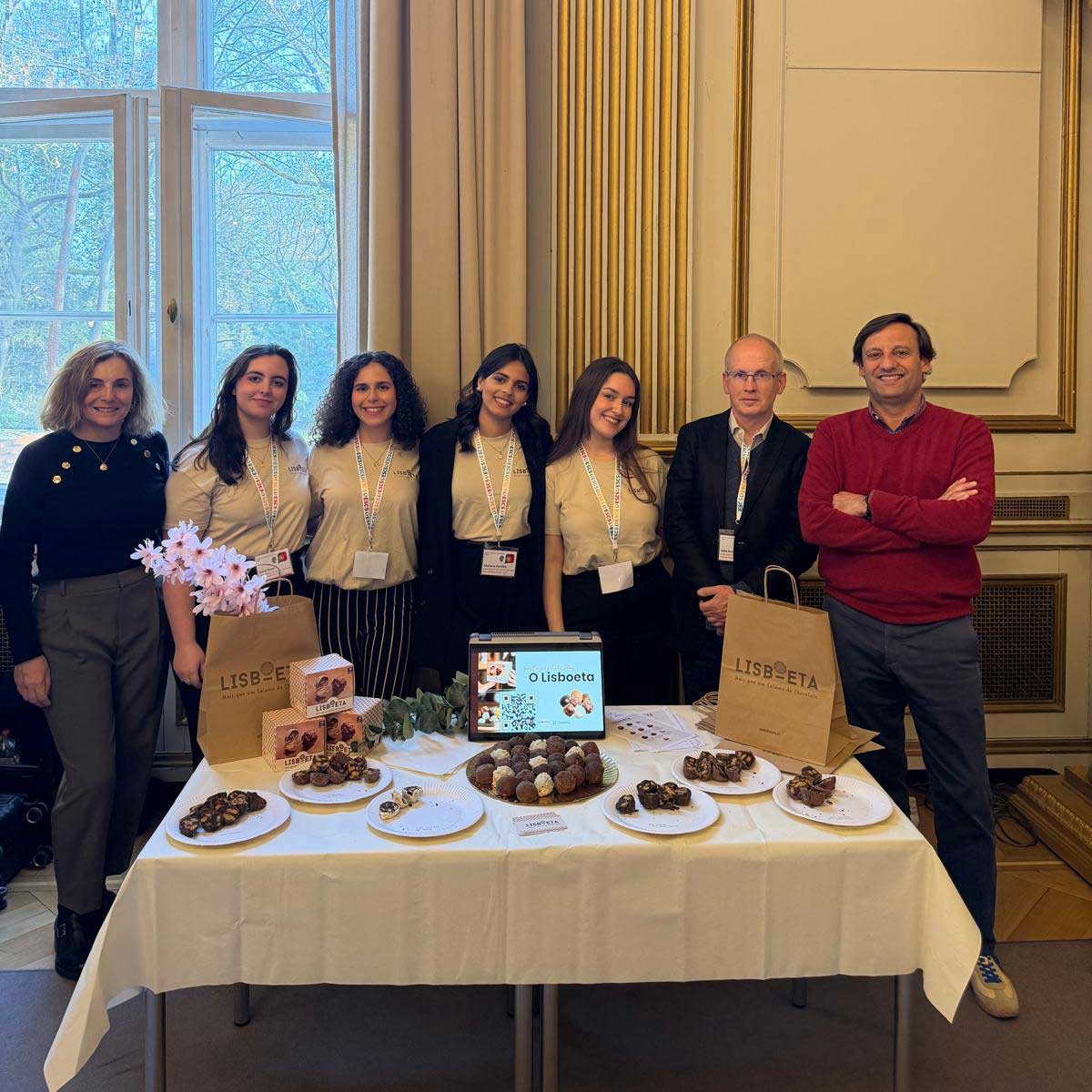 Equipa de estudantes em berlim