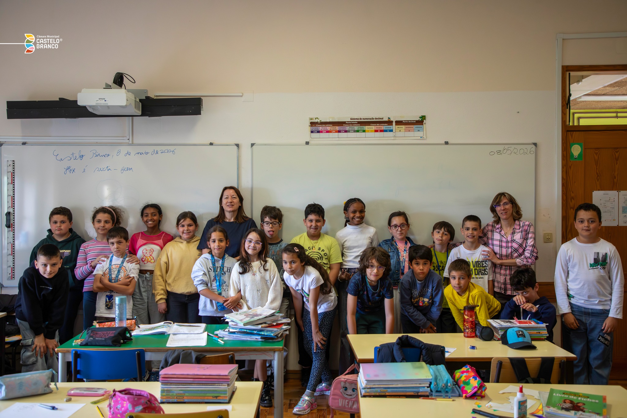 Fátima Lopes Cardoso na Native Scientists “Cientista Regressa à Escola” - Fotografia da autoria do Município de Castelo Branco