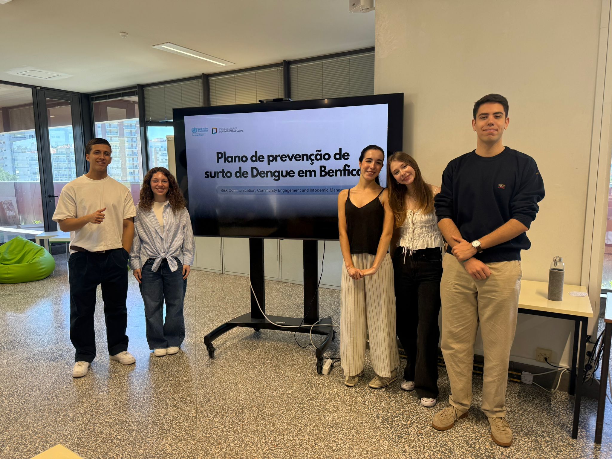 Presentation of the students’ final project on dengue outbreak prevention in Benfica