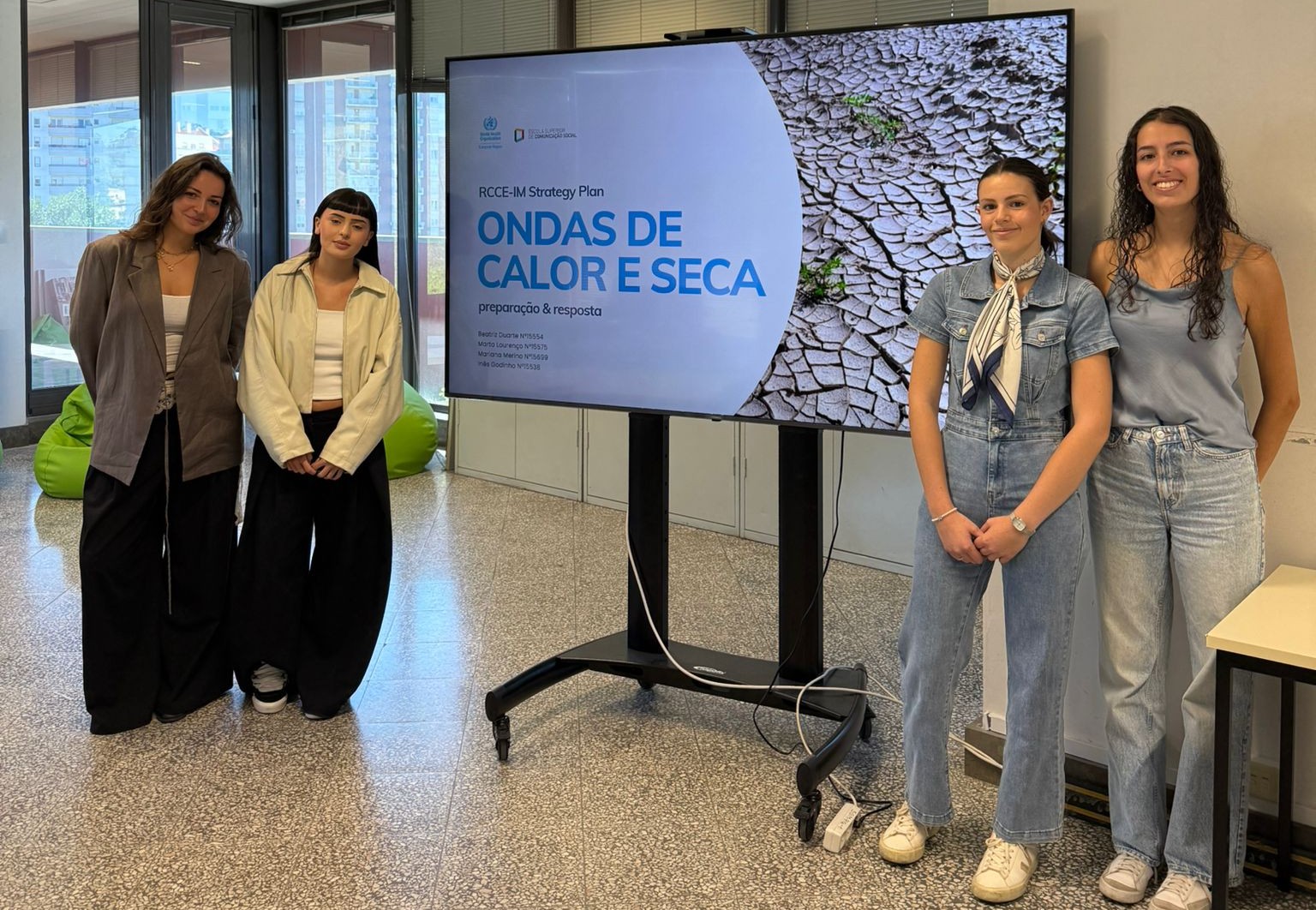 Presentation of the students’ final project on heatwaves and drought