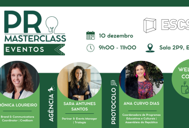 Cartaz PR Masterclass Eventos