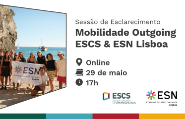 Sessão de Esclarecimento Outgoing Erasmus ESCS + ESN Lisboa