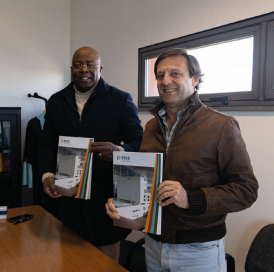 Fotografia dos Engenheiro Pedro Manuel e Professor Doutor André Sendin