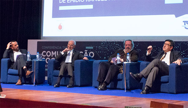 Da esq. para a dir.: Paulo Baldaia, Daniel Proença de Carvalho, José Pacheco Pereira e Carlos Magno.