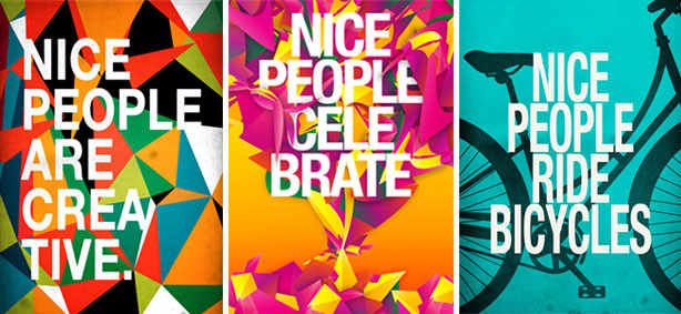 Ilustrações da série Nice People Collection, de 2015.